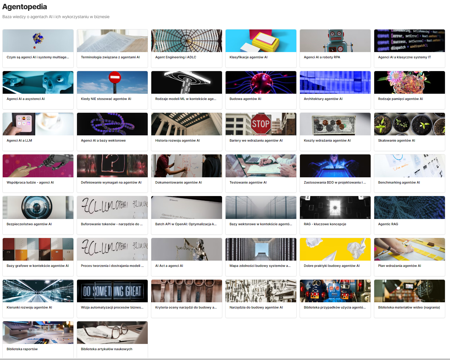 Zaczynamy budować Agentopedię - bazę wiedzy o agentach AI i ich zastosowaniach w biznesie