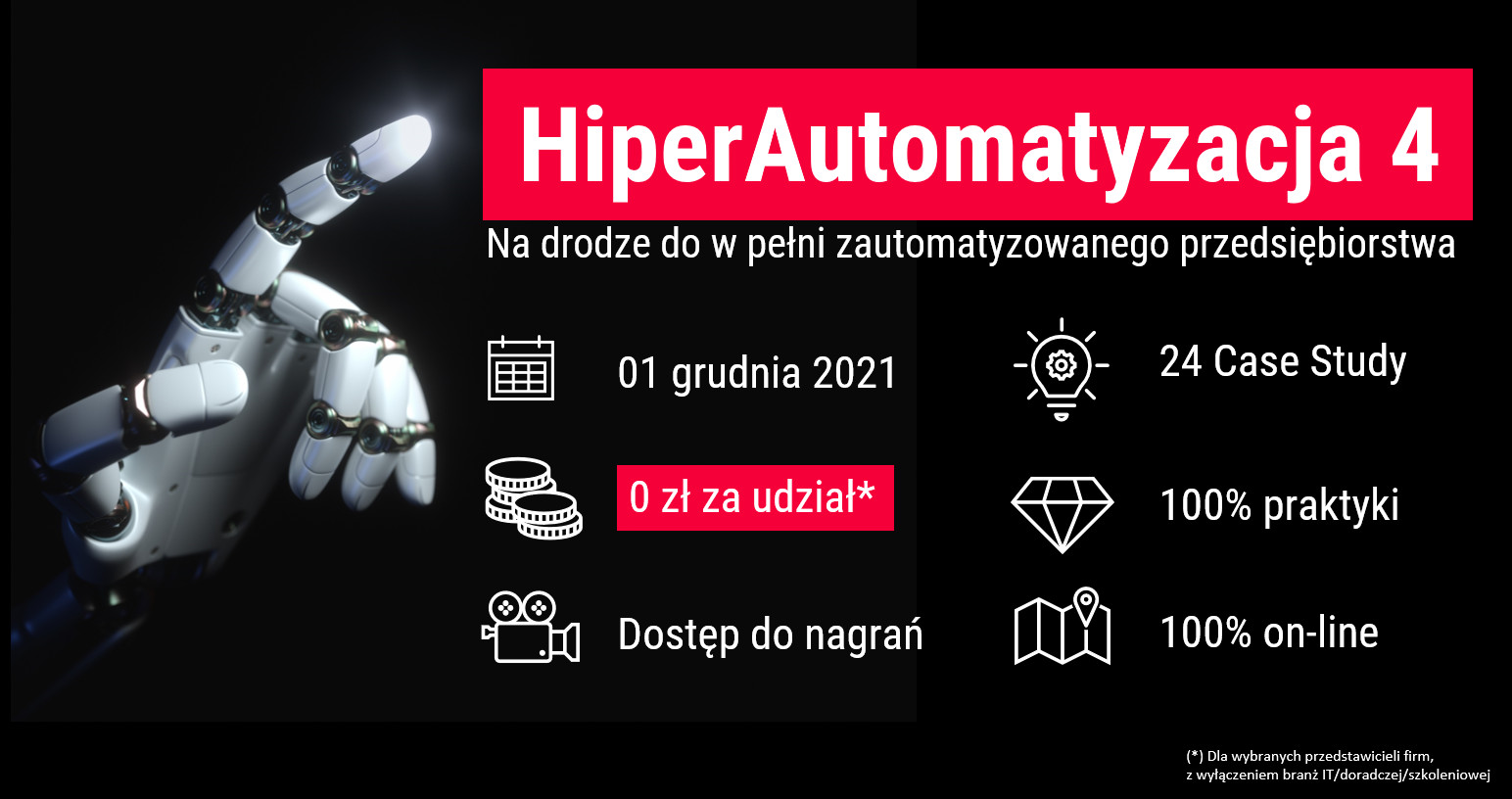 Zapraszamy na 4 edycję największej w kraju konferencji o HiperAutomatyzacji - same case study z Polski