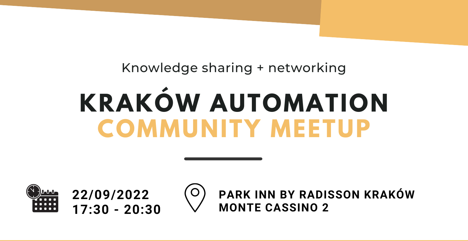 KAC w Krakowie (nie w Las Vegas) - czyli spotkanie Kraków Automation Community